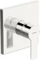 HANSA-Einhebelmischer-Fertigmontageset-fuer-Brausebatterie-HANSALIGNA-8387-Rosette-eckig-Chrom-83879513 gallery number 1